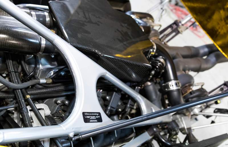 The engine bay of the Venom GT. Photo credit Kurt Bradley